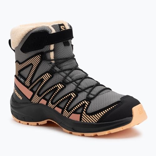Detské trekové topánky Salomon XA Pro V8 Winter CSWP pewter/black/peach fuzz