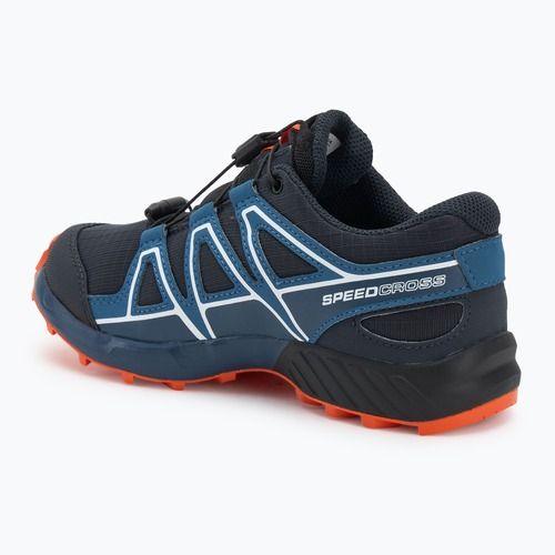 Detské bežecké topánky Salomon Speedcross Waterproof dark navy/dark blue/red orange