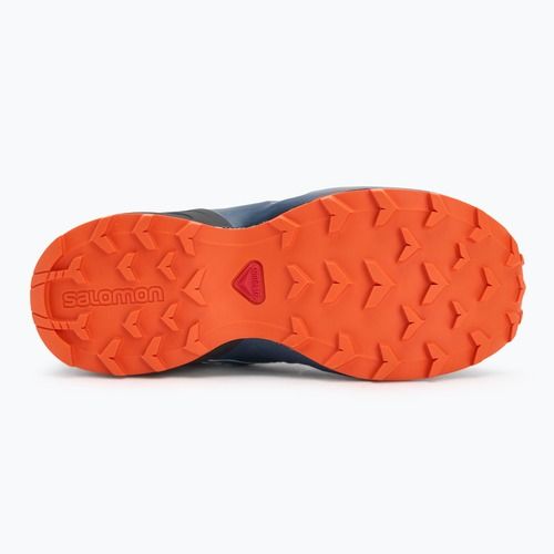 Detské bežecké topánky Salomon Speedcross Waterproof dark navy/dark blue/red orange