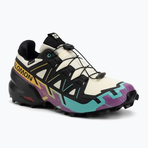 Pánske bežecké topánky Salomon Speedcross 6 GTX transparent yellow/black/waterfall