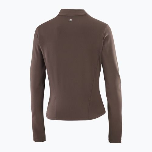 Dámske bežecké tričko longsleeve Salomon Bliss coffee bean