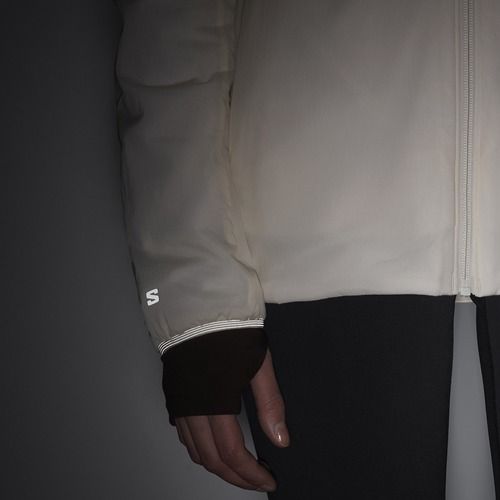 Dámska hybridná bunda Salomon Mountain Flex whisper white