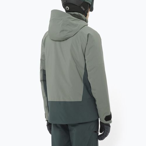 Pánska lyžiarska bunda Salomon Brilliant 2.0 sedona sage/green