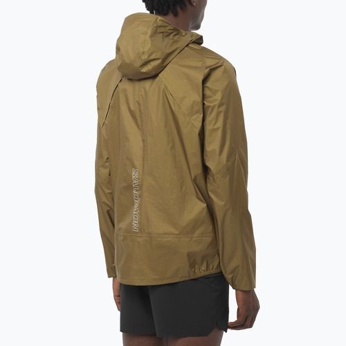 Pánska bežecká bunda Salomon Bonatti Waterproof brilliant olive