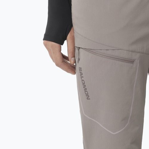 Dámske trekingové nohavice Salomon Wayfarer Warm iron