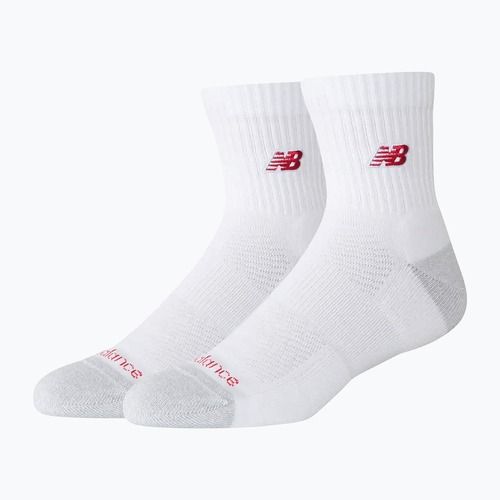 Ponožky New Balance Active Premium Crew Quarter 2 párov white