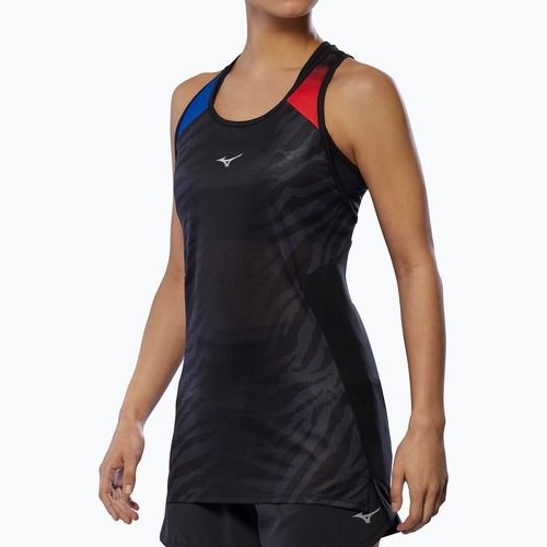 Dámske bežecké tričko Mizuno DryAeroFlow Graphic Tank oni red