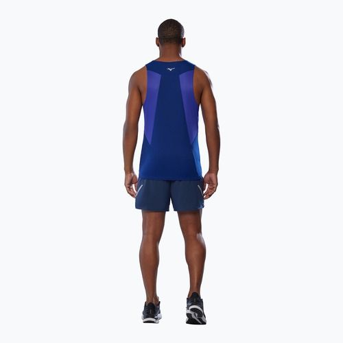 Pánske bežecké tričko Mizuno DryAeroFlow Tank reflexblue