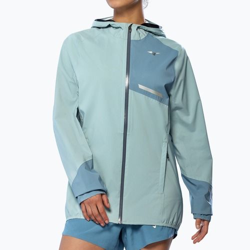Dámska bežecká bunda Mizuno Waterproof 20K ER cloud blue