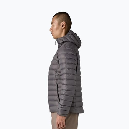 Pánska páperová bunda  Patagonia Down Sweater Hoody forge grey w/forge grey