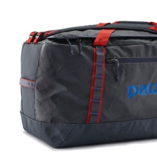 Cestovná taška Patagonia Black Hole Duffel 100 l smolder blue/amanita red