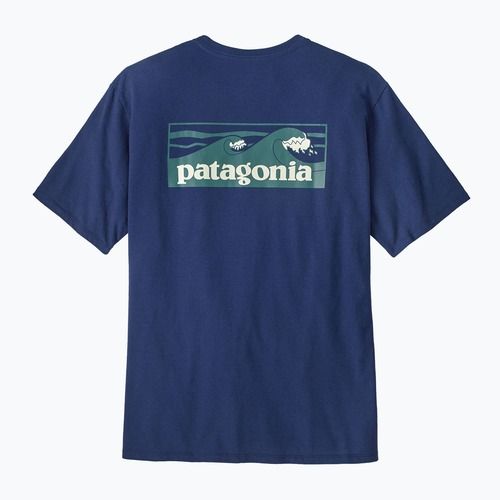 Pánske  tričko Patagonia Boardshort Logo Pocket Responsibili clement blue