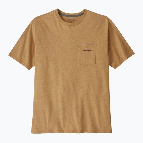 Pánske  tričko Patagonia Boardshort Logo Pocket Responsibili talon gold