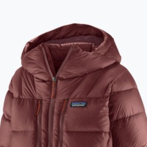 Dámska páperová bunda Patagonia Fitz Roy Down Hoody dark ruby w / sizzle red