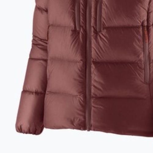 Dámska páperová bunda Patagonia Fitz Roy Down Hoody dark ruby w / sizzle red