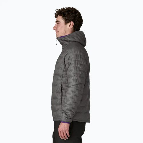 Pánska páperová bunda Patagonia Micro Puff Hoody forge grey