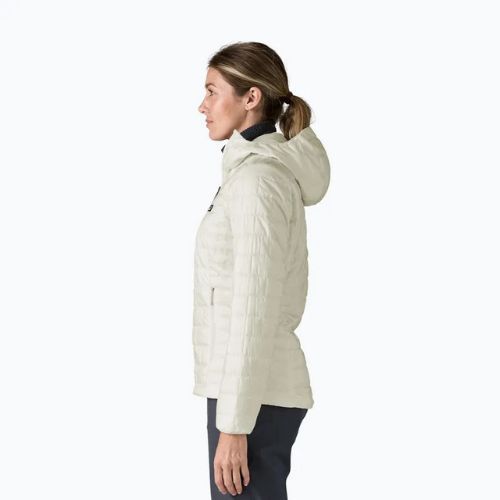 Dámska páperová bunda Patagonia Nano Puff Hoody birch white