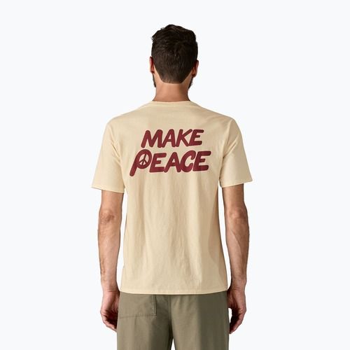 Pánske  tričko Patagonia Balance Organic peace seeds / undyed natural