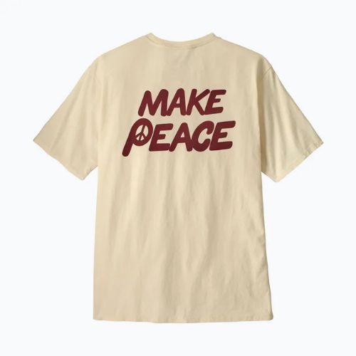 Pánske  tričko Patagonia Balance Organic peace seeds / undyed natural