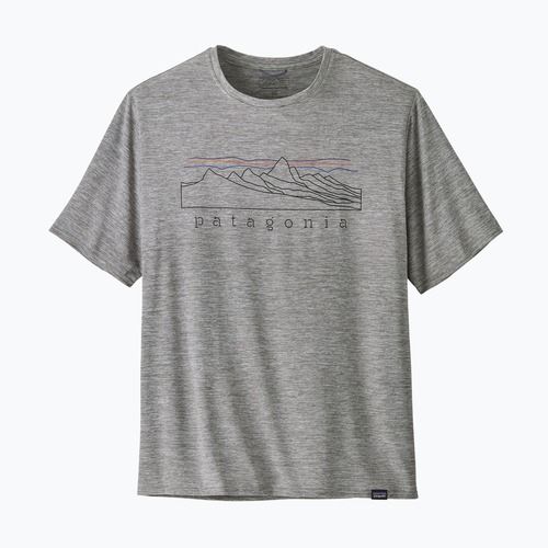 Pánske  tričko Patagonia Cap Cool Daily Graphic Shirt stratapeaks / feather grey