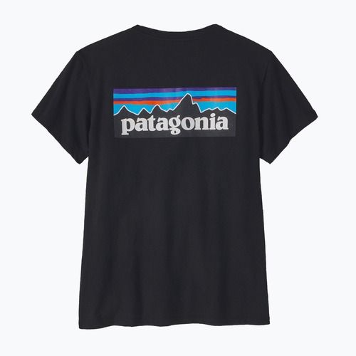Dámske tričko Patagonia P-6 Logo Responsibili-Tee black