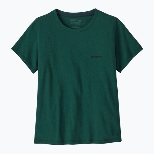 Dámske tričko Patagonia P-6 Logo Responsibili-Tee cascade green