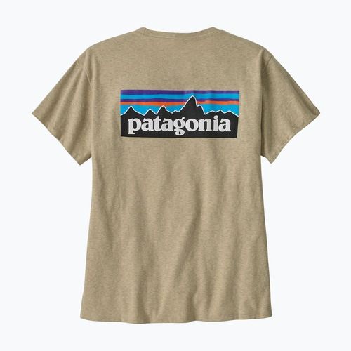 Dámske tričko Patagonia P-6 Logo Responsibili-Tee pumice