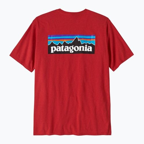 Pánske  tričko Patagonia P-6 Logo Responsibili-Tee amanita red