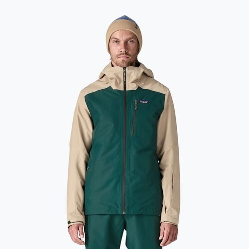 Pánska bunda do dažďa Patagonia Insulated Powder Town cascade green