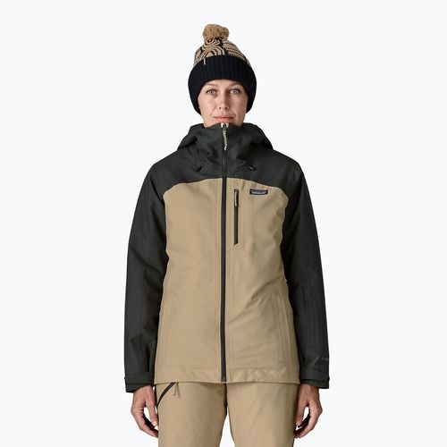 Dámska bunda do dažďa Patagonia Insulated Powder Town oar tan