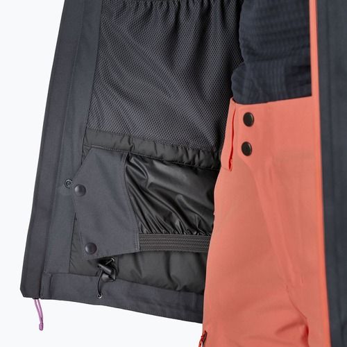 Dámska bunda do dažďa Patagonia Insulated Powder Town smolder blue w / orange peel