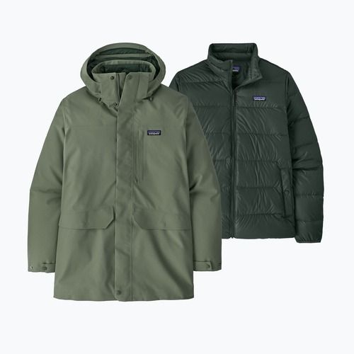 Pánska bunda 3v1 Patagonia Tres 3-in-1 Parka old growth green