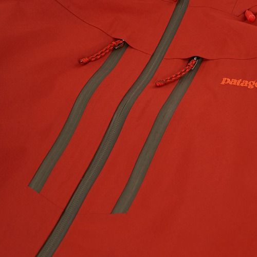 Pánska bunda do dažďa Patagonia Pluma Pro amanita red