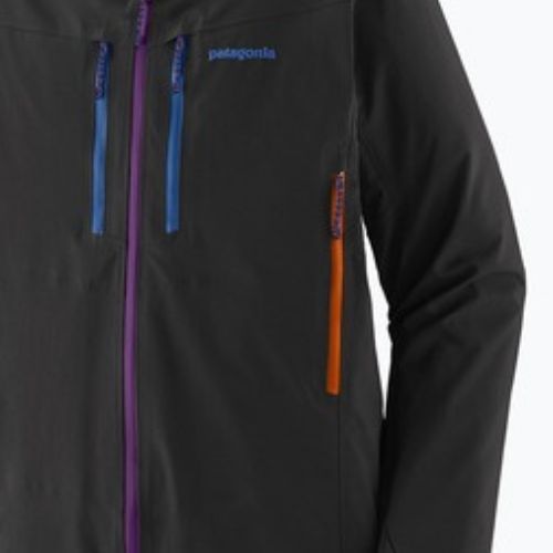 Pánska bunda do dažďa Patagonia Pluma Pro black