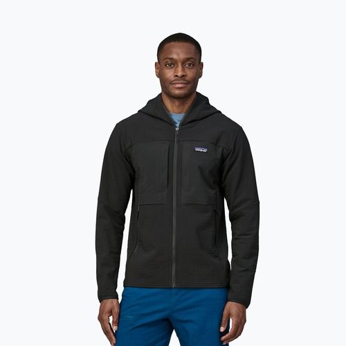Pánska softshellová bunda Patagonia R2 TechFace Hoody black