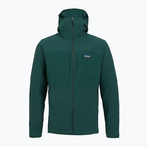 Pánska softshellová bunda Patagonia R2 TechFace Hoody cascade green