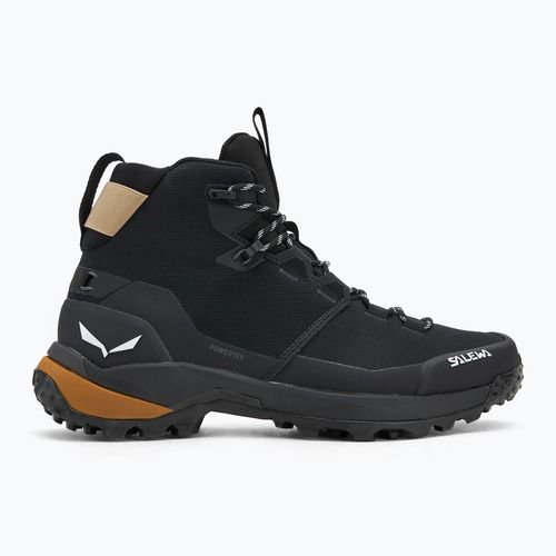 Pánske trekingové topánky Salewa Puez 2 Mid Ptx black/black