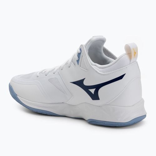 Volejbalové topánky Mizuno Wave Dimension Mid biele/bellwether modré/belairblu
