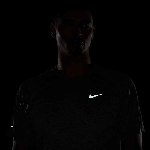 Pánske bežecké tričko Nike Stride ADV smoke grey / heather