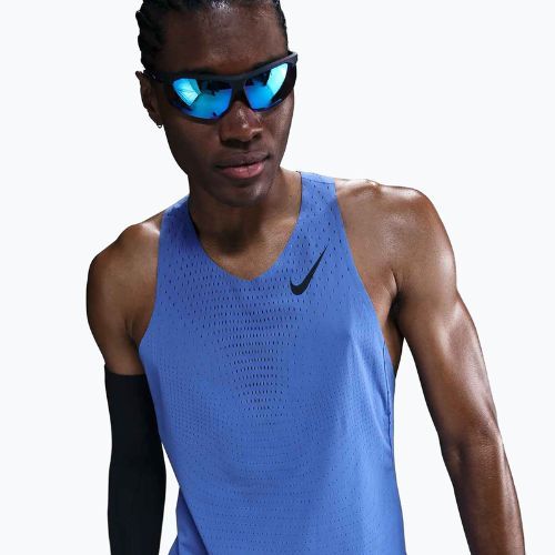 Pánske bežecké tričko Nike AeroSwift Dri-Fit ADV comet blue / black