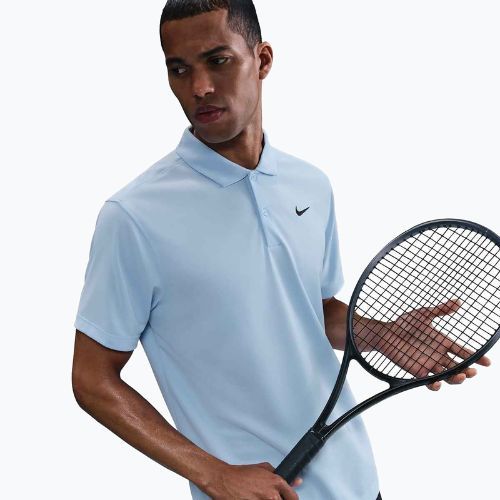 Pánske tenisové tričko Nike Court Dri-Fit Polo Solid celestine blue / black