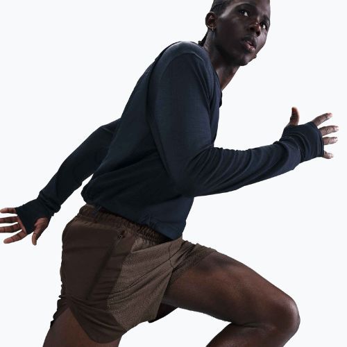 Pánske bežecké šortky Nike Run Dri-Fit 5" baroque brown / black