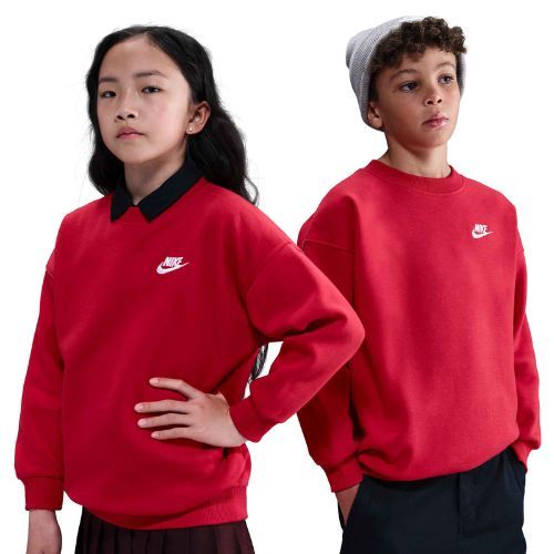 Detská mikina Nike Sportswear Club Fleece university red/white