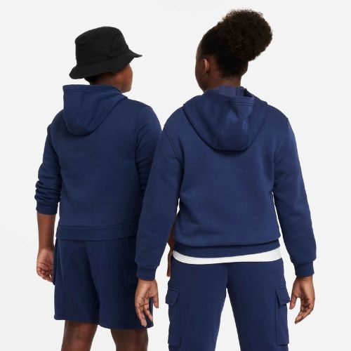 Detská mikina Nike Sportswear Club Fleece midnight navy/white