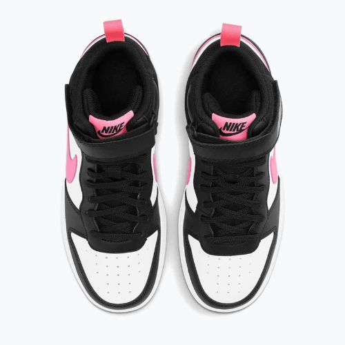 Detské topánky Nike Court Borough Mid 2 black/sunset pulse/white