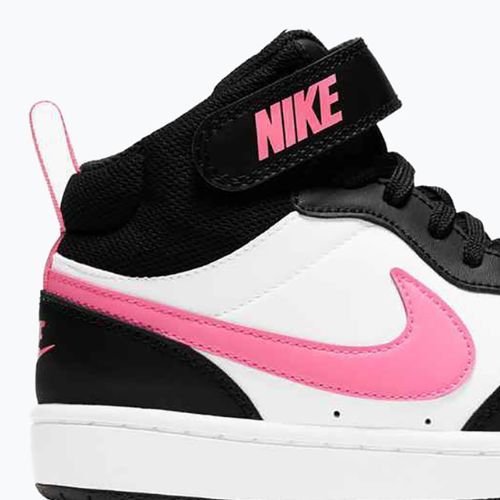 Detské topánky Nike Court Borough Mid 2 black/sunset pulse/white