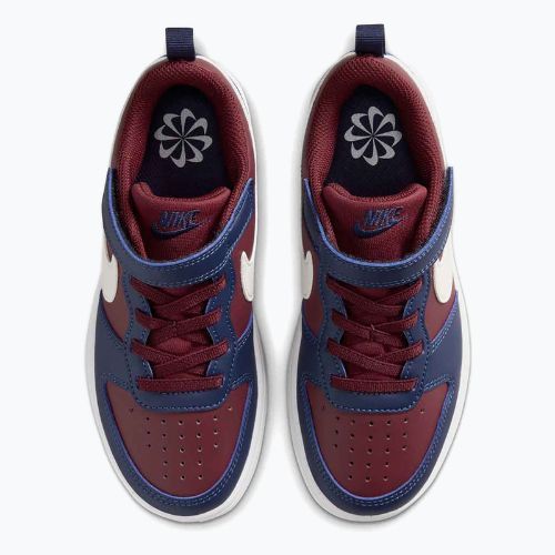Detské topánky Nike Court Borough Low Recraft dark team red/soft pearl/midnight navy
