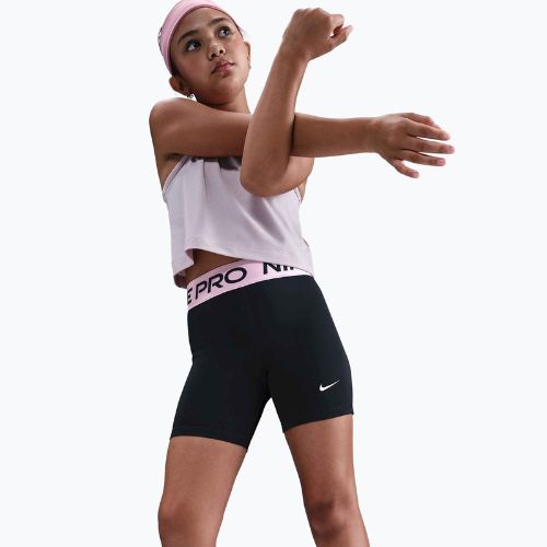 Detské šortky Nike Pro Dri-Fit 5" black/med soft pink/white