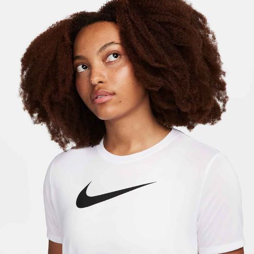 Dámske tréningové tričko Nike Dri-Fit white/black