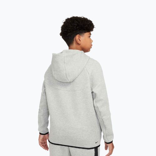 Detská mikina Nike Sportswear Tech Fleece Full-Zip dark grey heather/black/black